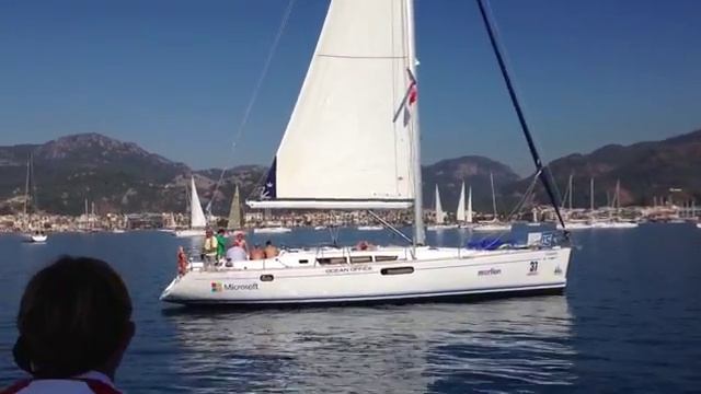 Первый день регаты. Штиль...