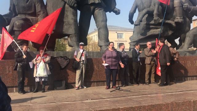 Выступление руководительницы ВКПБ Северной Осетии М.А. Кокоевой 1 мая 2018 г.