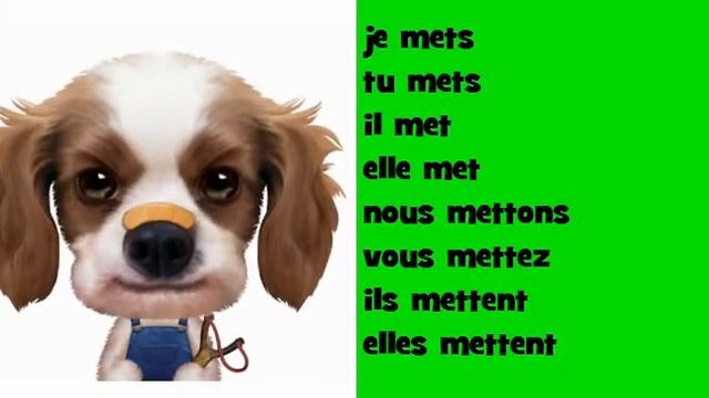 Французский музыкальный сопряжения # Opera Rock # глагол = Mettre