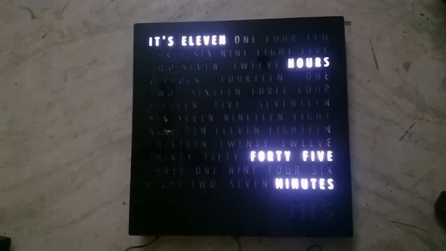 WORD CLOCK - MTS TIME DISPLAY