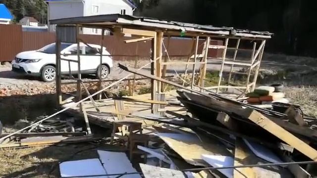 Демонтаж бытовки