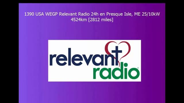 1390 WEGP Relevant Radio Preque Is ME Sihuadon R-108 Barefoot 4524km