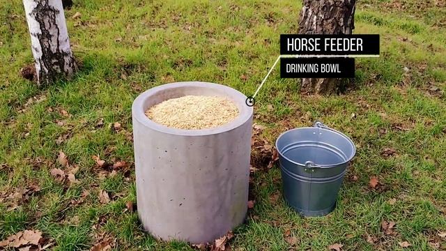 Architectural Concrete Horse Feeder - A Perfect Blend of Strength and Style