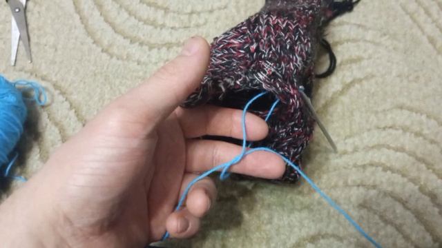 заплатка при помощи крючка