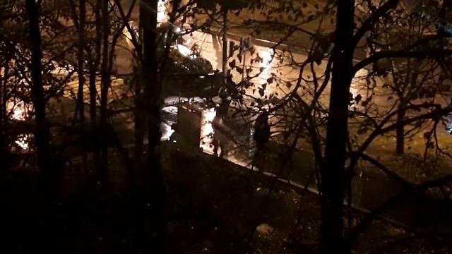 Безбашенные рабочие!В 00:00 начинается рабочий день!Дробление асфальта в Москве, Кировоградская ул.