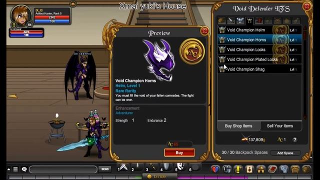 Limited Time Shop Void Defender!! -2015-