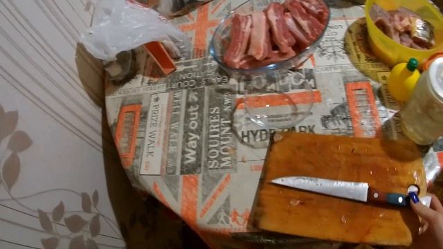 ВЛОГ ❤Купили карпа/Маринуем ребрышки/Жарим рыбу