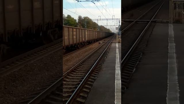 Грузовой поезд на порт устьлуга