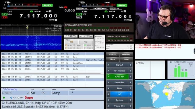 40m Contact With Callum (DX Commander) M0XXT