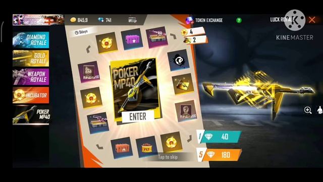 Poker Mp40 Spin Free 10000 Blueprint 😲 Diamond | Garena Free Fire