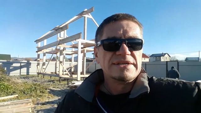 Солнечное утро на объекте в Орлином