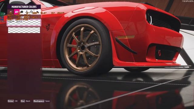 Forza Horizon 5 Car Sound Dodge Challenger SRT Demon 2018.
