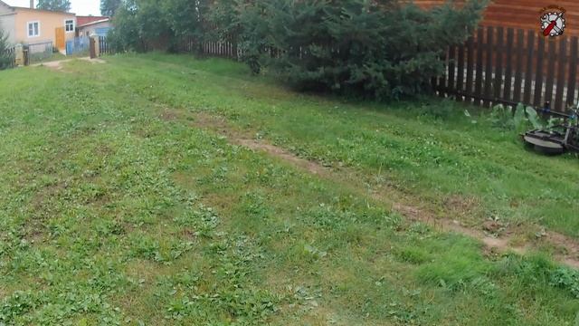 Горыныч. Роторная косилка. Косим траву.