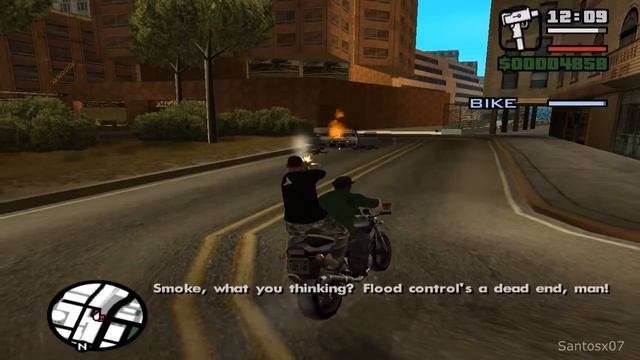 GTA SA прохождение #9 По катушки на мотоцикле