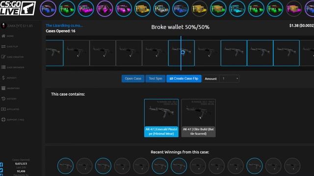 FAN CASE OPENING ON CSGOLIVE.COM (csgolive)