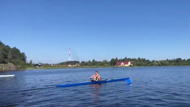 Первая ознакомительная тренировка на веслах Z&J Sport, модель Skinny в МБУ СШОР г. Сортавала