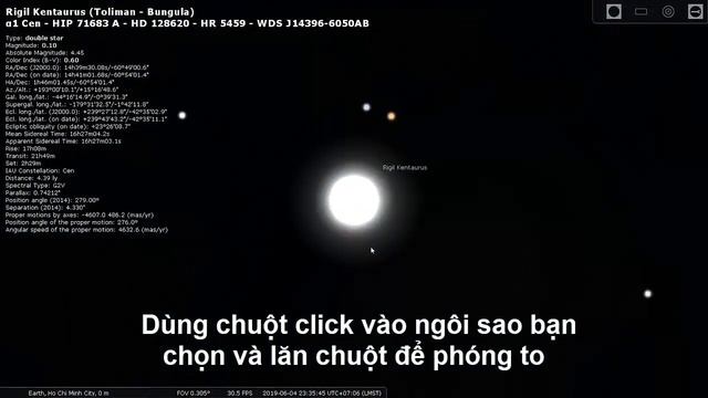 Tin học 5. Hướng dẫn tải và sử dụng phần mềm Stellarium