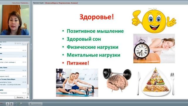 26.02.2016 Факторы влияющие на наше здоровье. Спикер Алина Перевалова