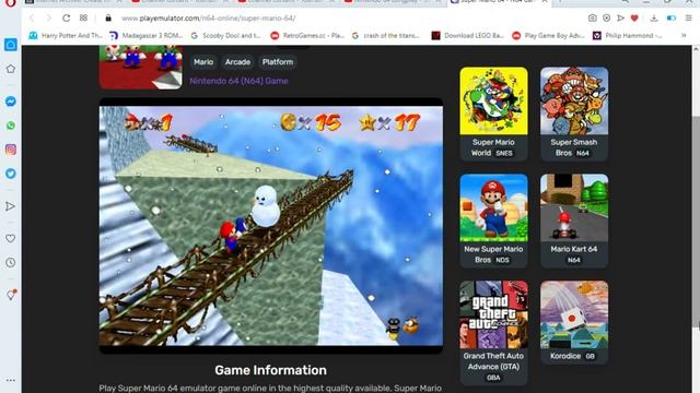 Super Mario 64   N64 Game Online   Play Emulator   Opera 2020 10 14 18 51 16