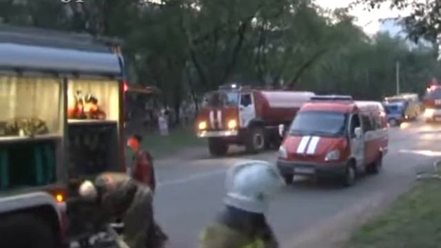 В субботу в Благовещенске из-за пожара был перекрыт участок улицы ...