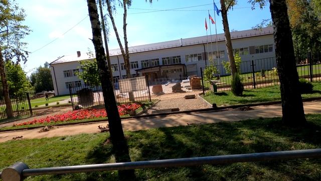 Масштабная реконструкция Тимоновской Средней Школы .Состояние на 22  августа  2020 года.
