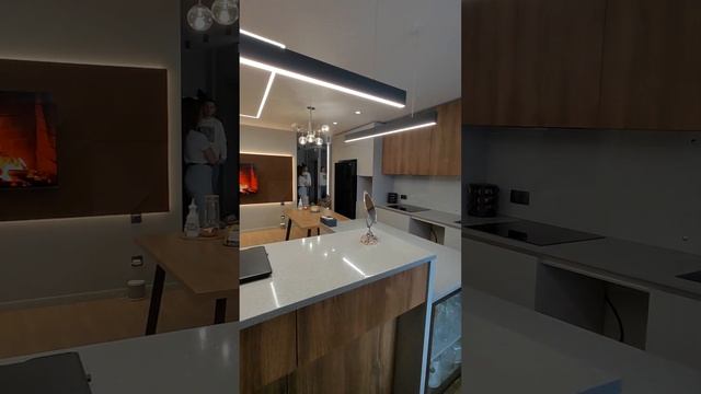 современный дизайн кухни-гостиной #design #interiordesign #interior #architecture #apartment