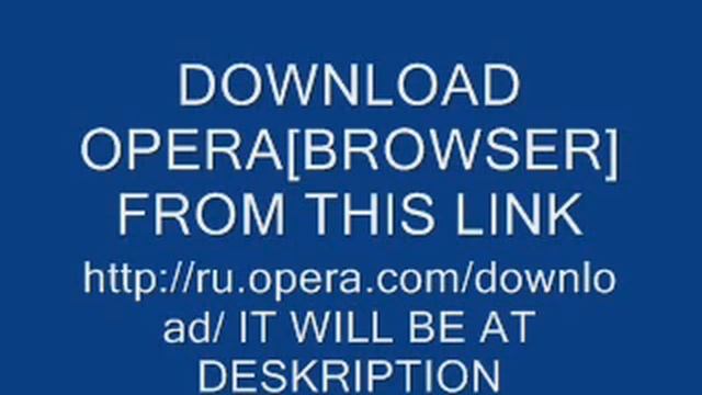 How Download Opera