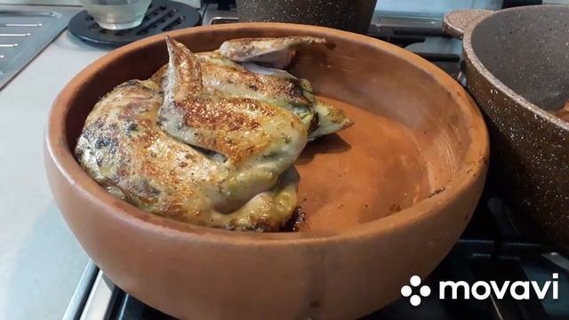 Курица чкмерули по-грузински