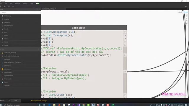 MODEL DẦM HẪNG - CANTILEVEL BRIDGE - DYNAMO ADAPTIVE REVIT 2020