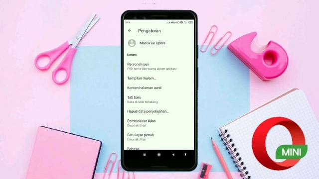 CARA AKTIFKAN MODE GELAP OPERA MINI