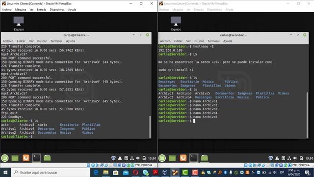 Enviar Y Recibir Archivos Utilizando Ftp Y Mc
