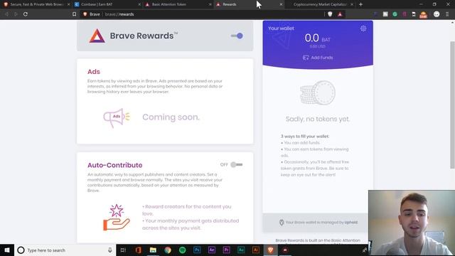 Brave Browser Review 2019 How To Earn Free Basic Attention Token And Get Paid To Search