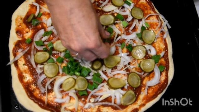 Пицца по домашнему, готовит любимая жена.