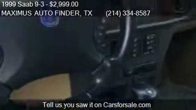 1999 Saab 9-3 SE Convertible - For Sale In Dallas, TX 75217