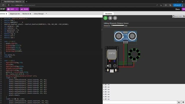 New ESP32 Project   Wokwi Simulator   InPrivate   Microsoft Edge 2566 02 16 13 37 18