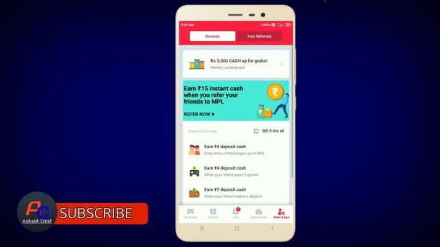 Mpl New Refer And Earn Update || अब  Per Refer =₹15 Deposit Cash मिलेगा || Mpl Se Paise Kese Kamaye