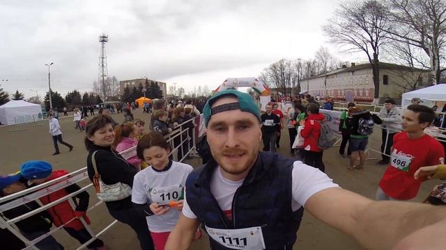 Забег полумарафон. 