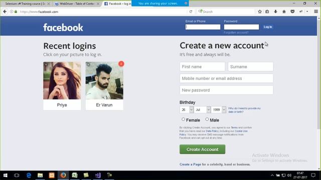 Selenium C# Trial Class 3