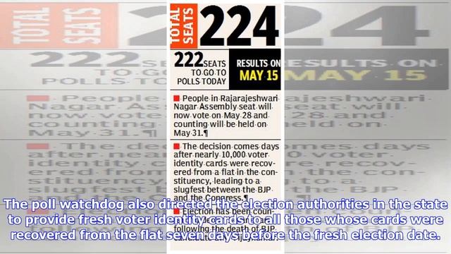 Breaking News | Karnataka Goes To Polls Today: Shadow Of RR Seat, Lingayat On Poll Eve