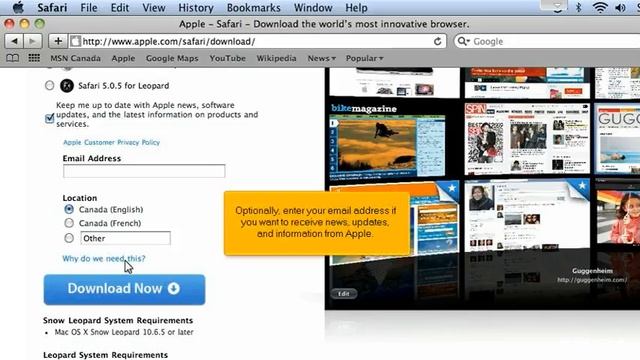 How to install Safari