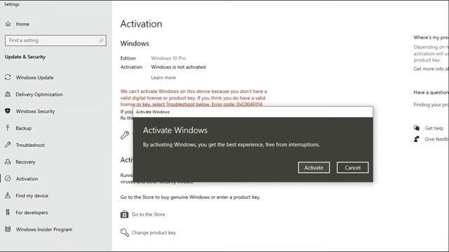 How To Activate Windows 10 License Key?