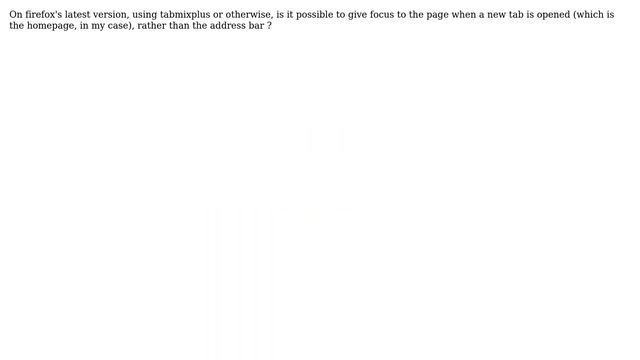 Ubuntu: Firefox Focus Homepage