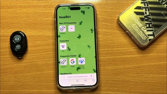 IPhone 15 / Plus / Pro Change The Background Image Of Safari Start Page || Ios 17