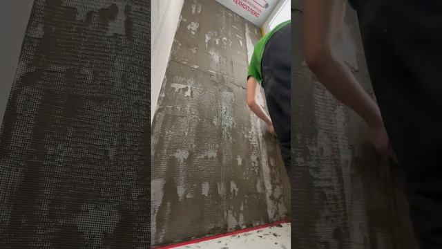 🧱 АРМИРОВАНИЕ стены фасадной СЕТКОЙ 🧱  #каксделать #балкон
