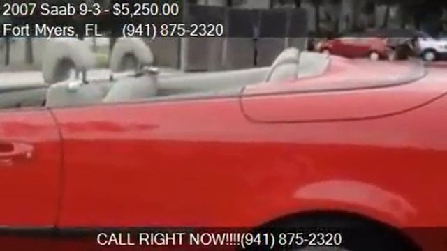 2007 Saab 9-3 2.0T 2dr Convertible For Sale In Fort Myers, F