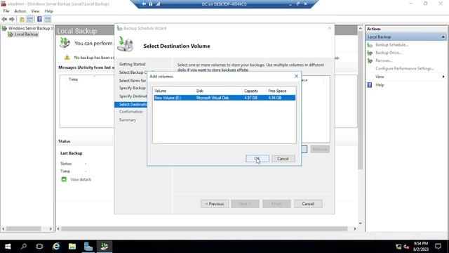 How To Configure Windows Server Backup Step By Step Windows Server 2016