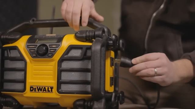 DEWALT DCR015 12V/20V MAX* Worksite Charger/Radio - AC Outlets