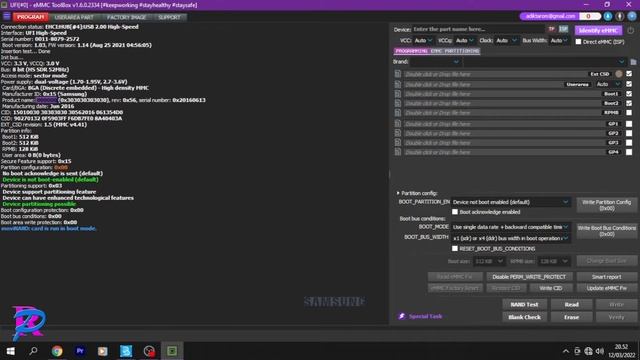 UPDATE EMMC FIRMWARE KM3V6001CA-B708 EMMC BGA 254 RAM 6GB INTERNAL 128GB