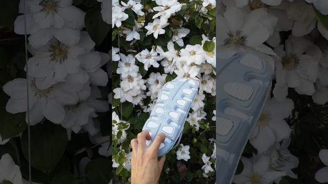 116114 Мужские кроксы. Белые с серым. 116114.