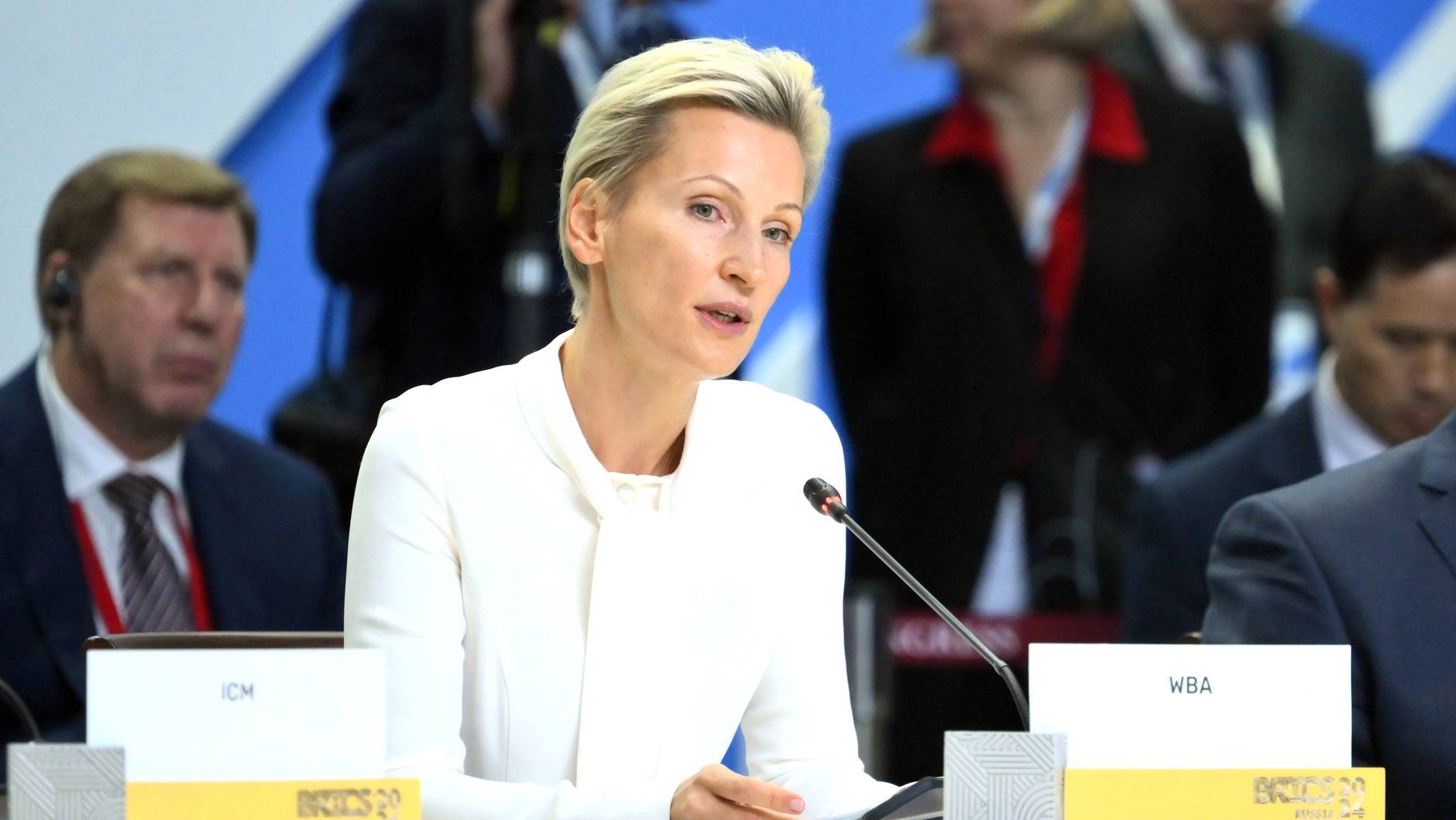 BRICS WBA Global Chairperson Anna Nesterova Delivers Speech At Expanded Meeting Of The BRICS Summit
